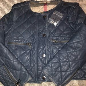 Burberry leather jacket